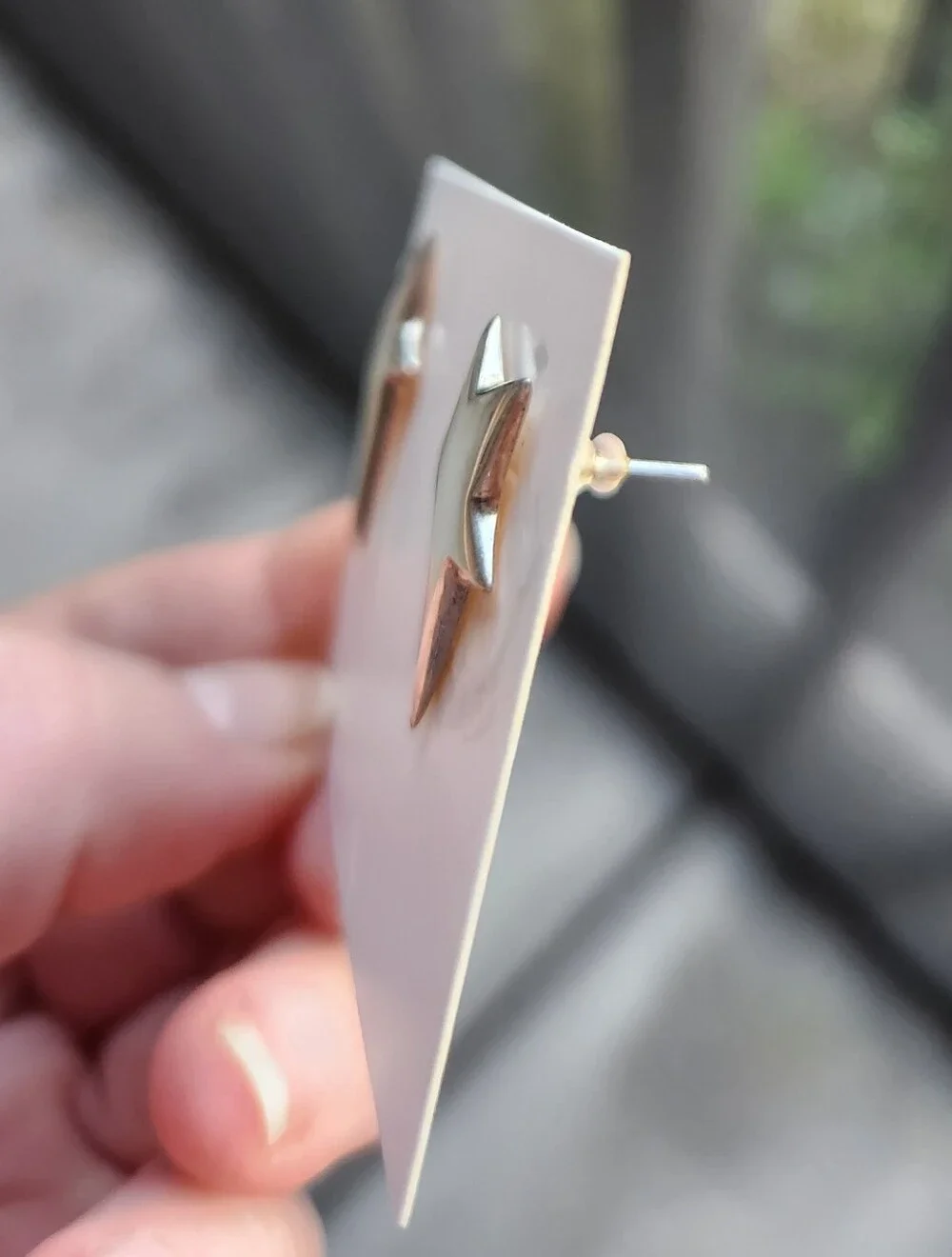 Handmade Sterling Silver 925 Vintage Shooting Star Stud Earrings